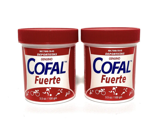 UVUBXT Cofal Fuerte Cream 3.5 oz 2-pack with a non-greasy texture for pre-training comfort