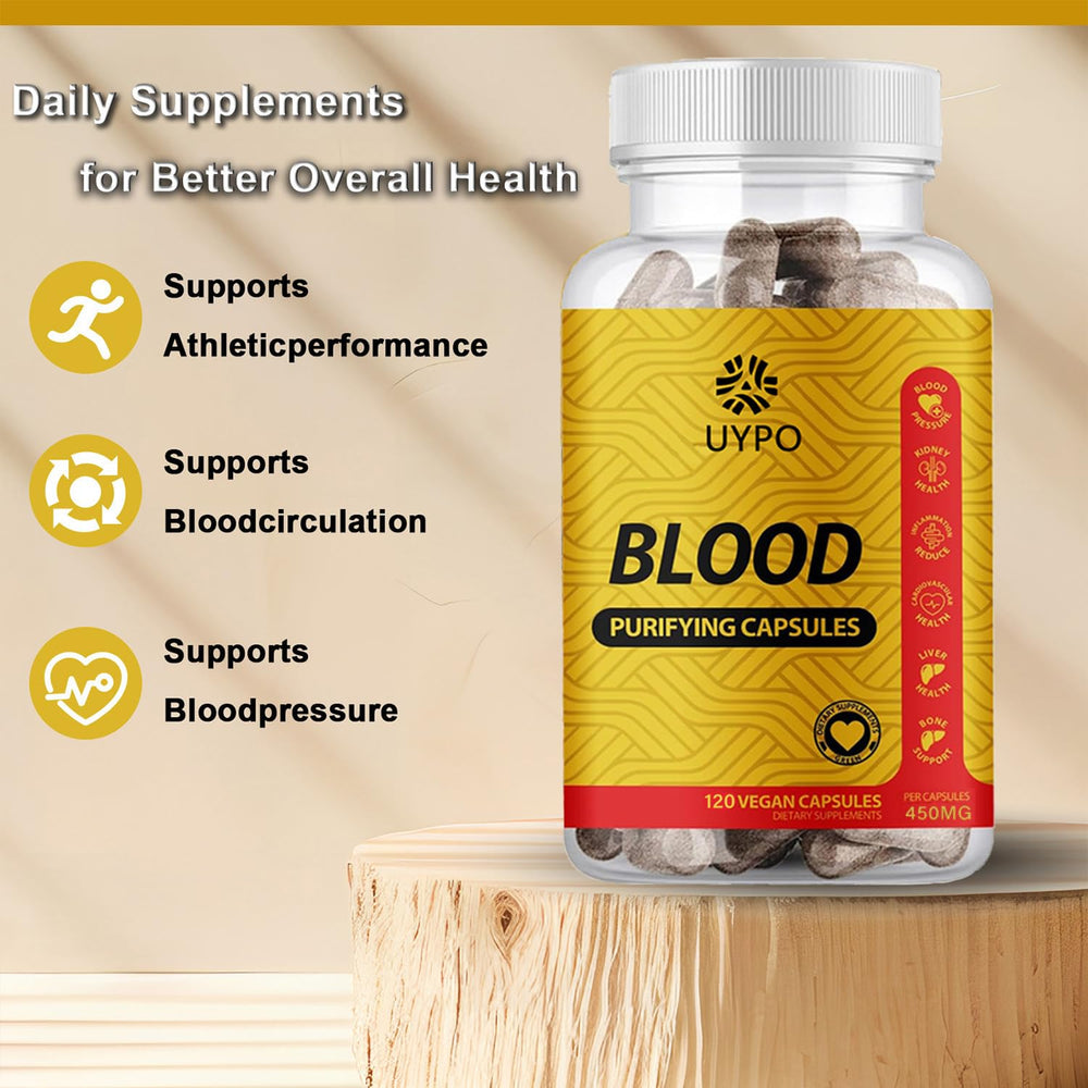UYPO Blood Purifying Capsules on-the-go use scenario for busy lifestyles.
