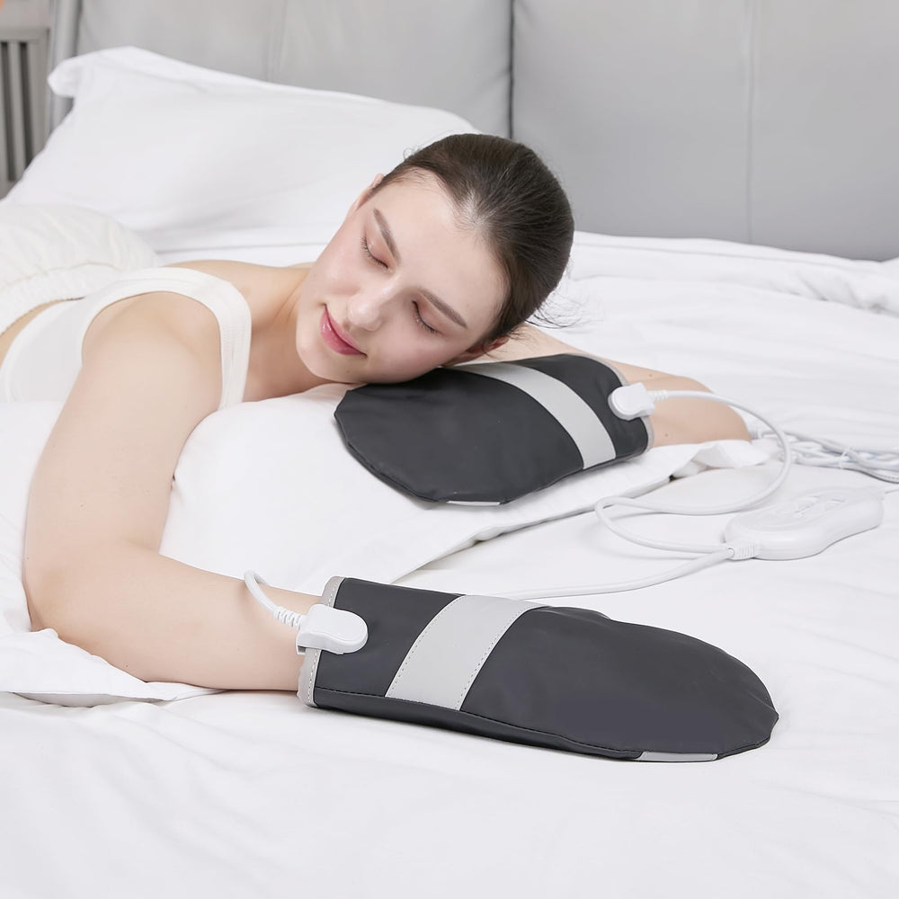 V ddhoger hand massager with soft PU leather for comfortable wear.