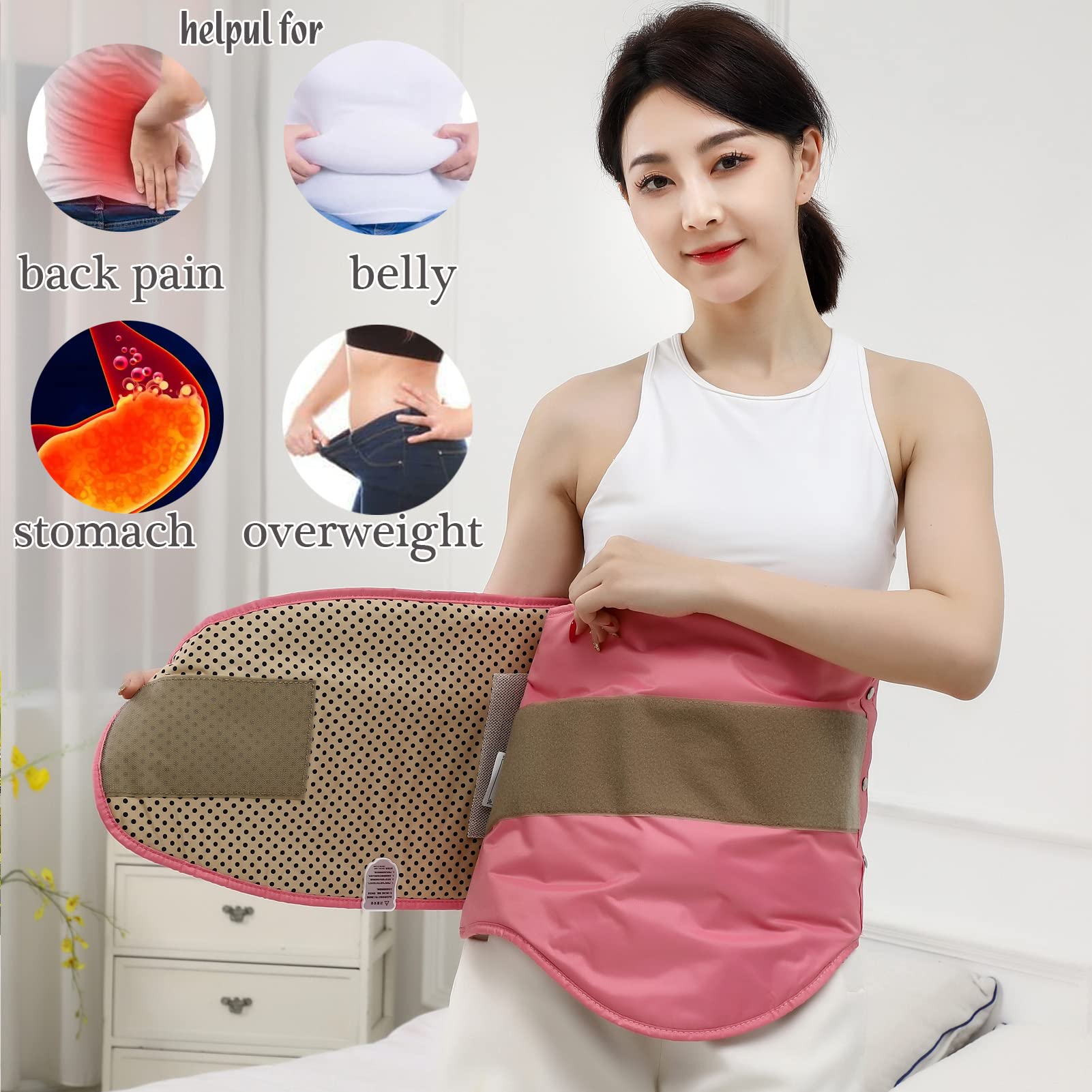 V ddhoger close-up of hot compress feature for warm therapy.