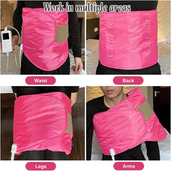 V ddhoger pink wide belt design emphasizing full midsection coverage.