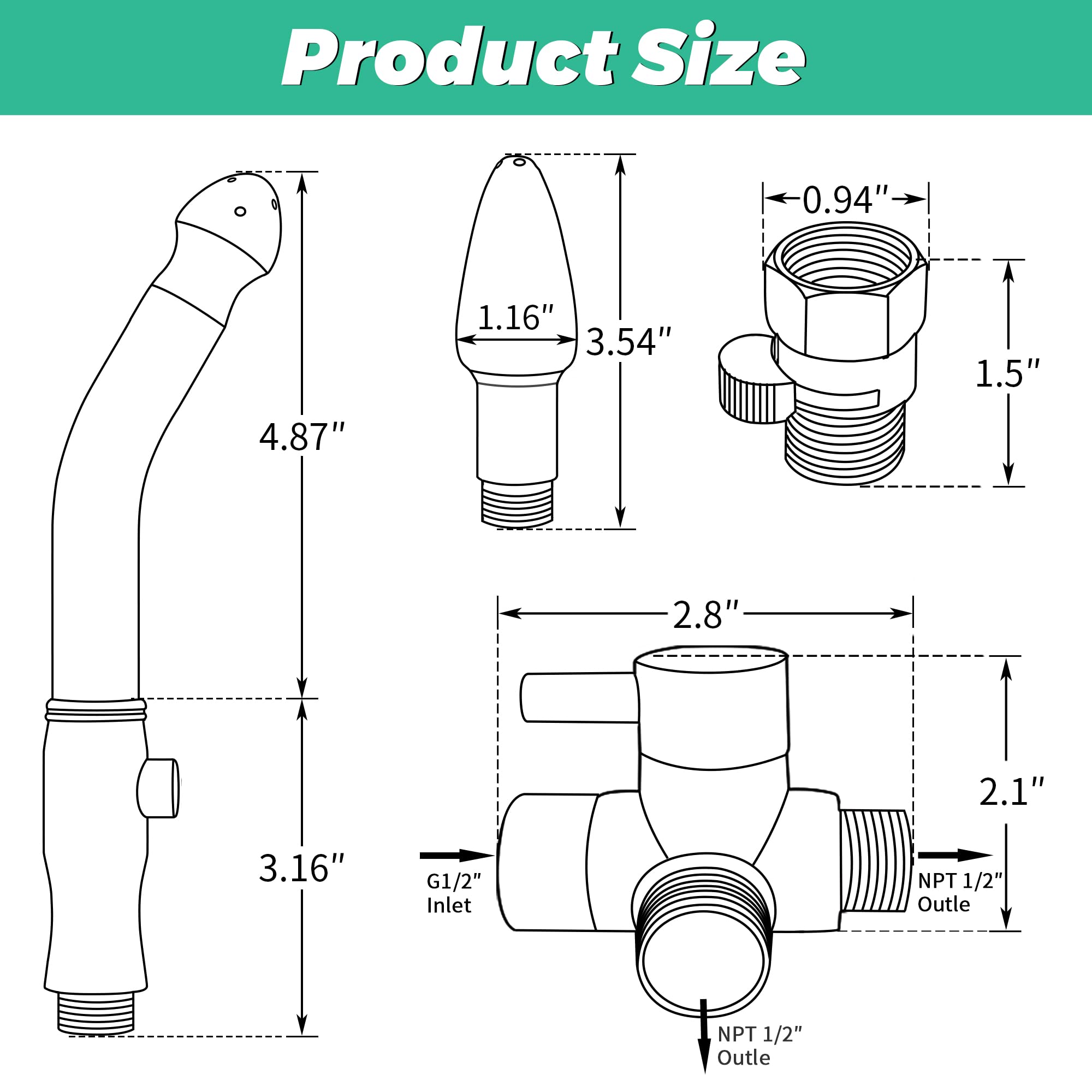 V-Frankness 8ft stainless hose resists rust and tangling