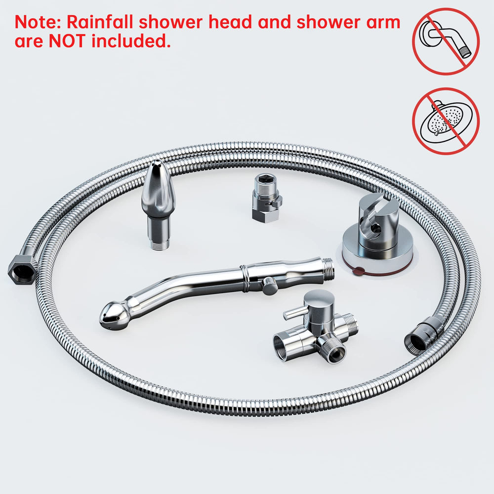 V-Frankness chrome shower attachment fits most showers