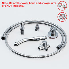 V-Frankness chrome shower attachment fits most showers
