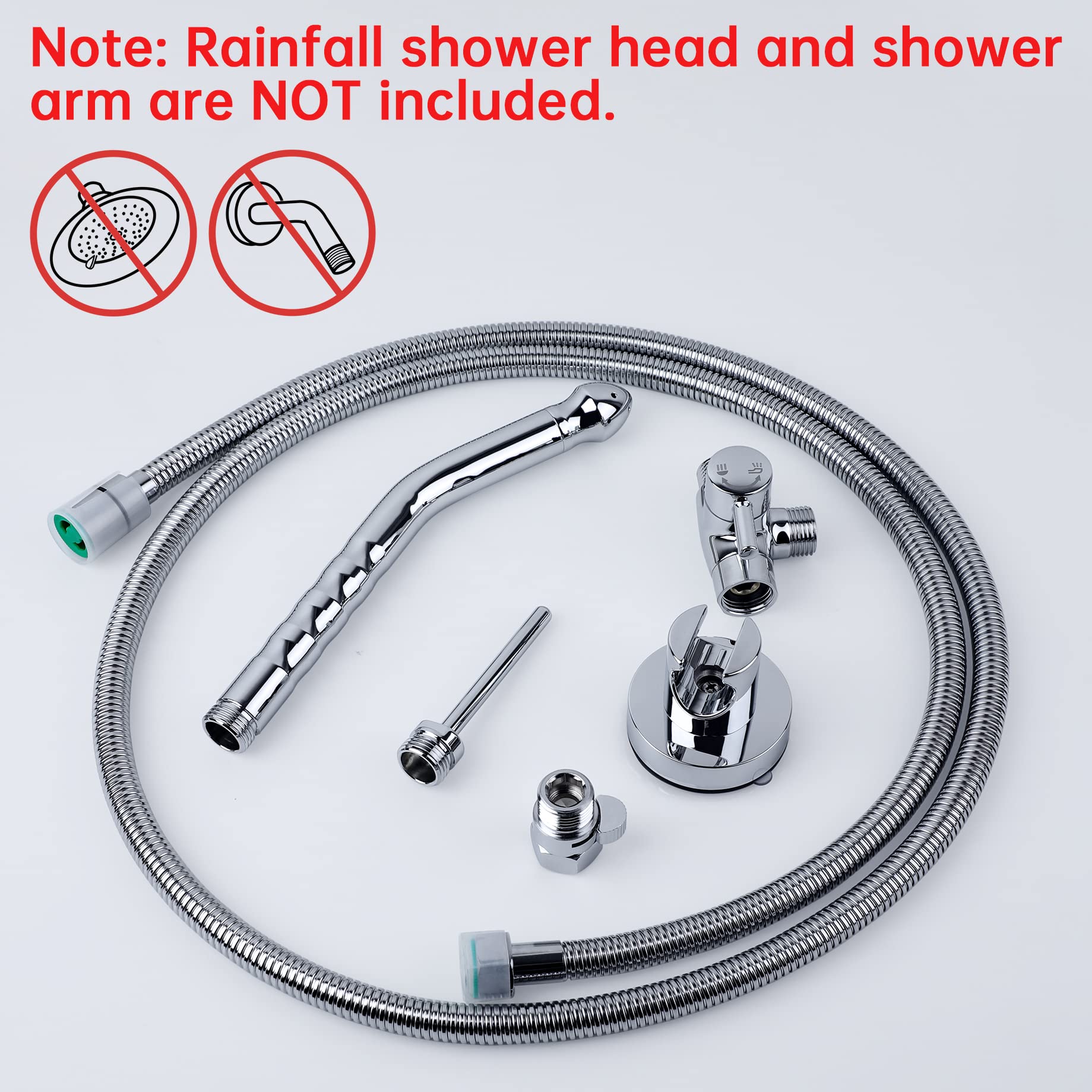 V-Frankness diverter system offers precise shower control.