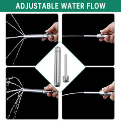 V-Frankness Shower Enema System installation guide shows straightforward setup and secure connections.