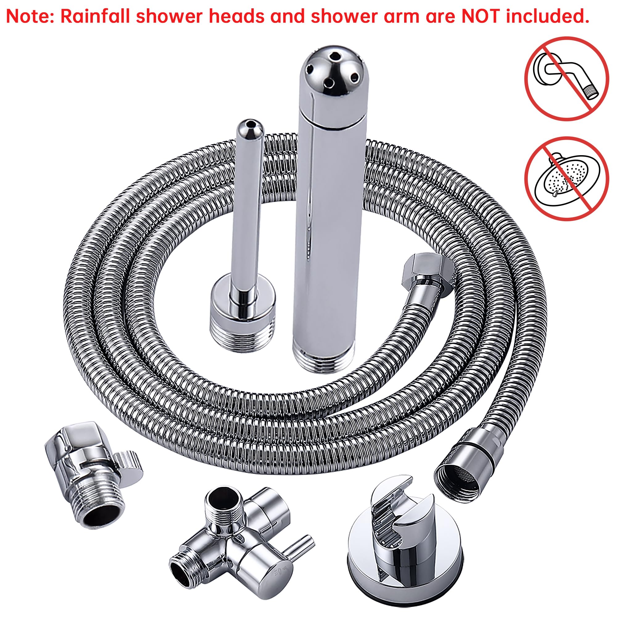 V-Frankness Shower Enema System polished-chrome body adds modern style to your bathroom.