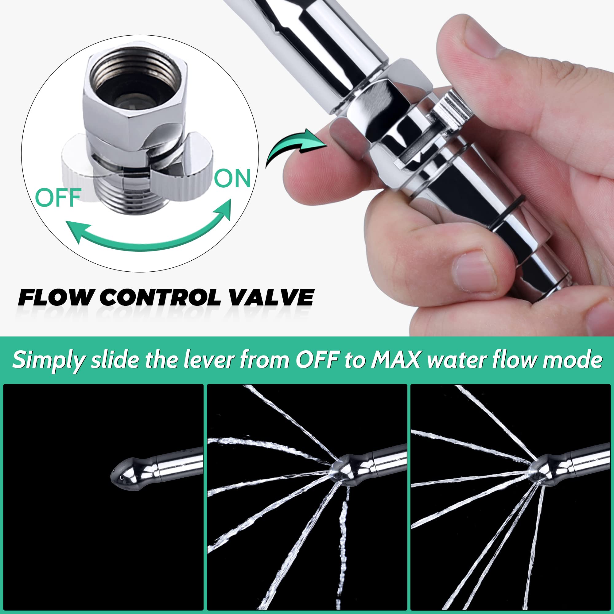 V-Frankness two nozzle options for customizable cleansing experiences.