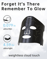 VYM by Clinmate infrared mask silicone seal closeup demonstrates flexible, comfortable design.