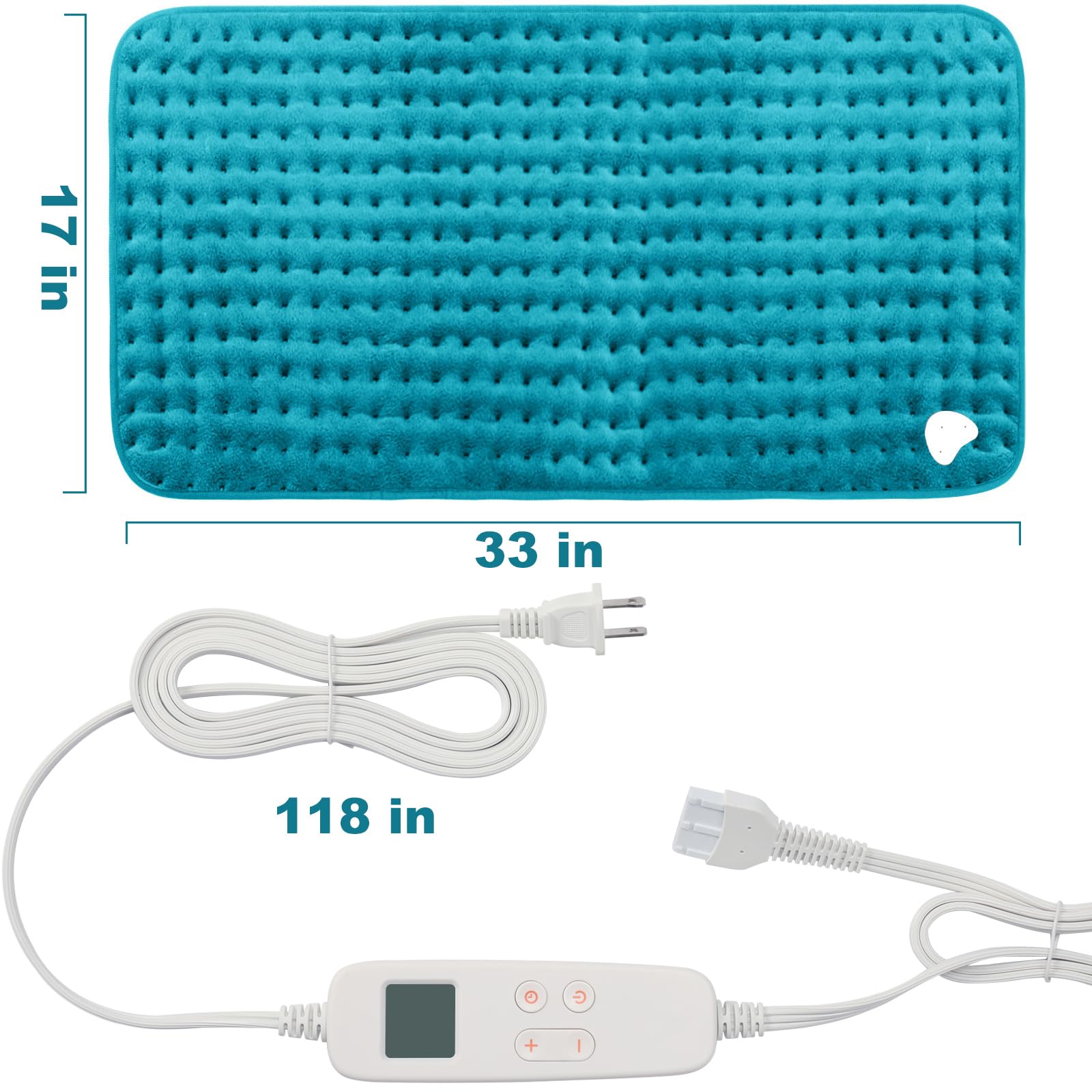 VAAGHANM heating pad is machine washable for easy care.