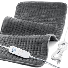 VAAGHANM heating pad front view demonstrating broad coverage for back and shoulders