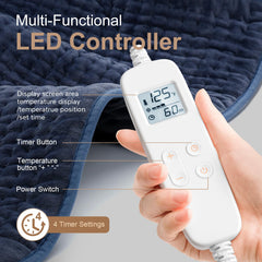 VAAGHANM heating pad on shoulder area for targeted warmth during recovery.