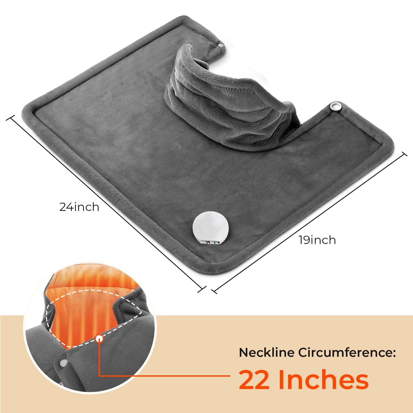 Luxurious soft flannel surface of VAAGHANM heating pad for skin comfort