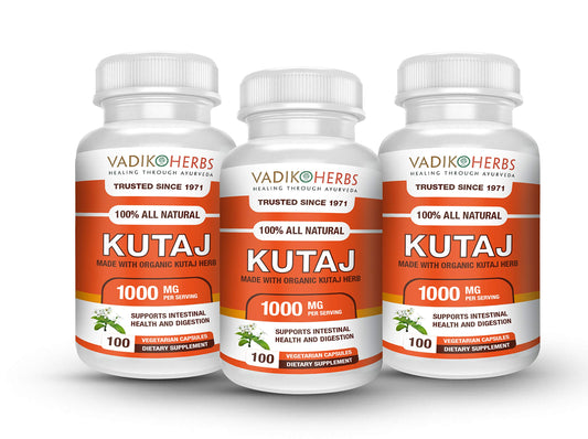 Vadik Herbs Kutaj powder bottle front view for daily supplement routine