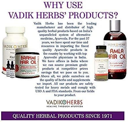 Vadik Herbs Vidanga bottle with label, ensuring quality and organic certification.