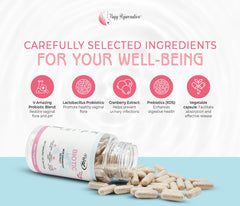 Close-up of BioticLife probiotic capsules for easy daily use.