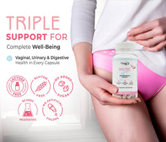 BioticLife bottle with label showcasing lactose-free and gluten-free features.