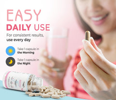 XOS prebiotic tablet next to BioticLife bottle for digestive balance.