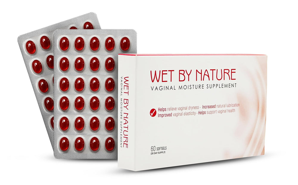 Vagy Wet by Nature bottle front view promoting daily hydration and comfort.