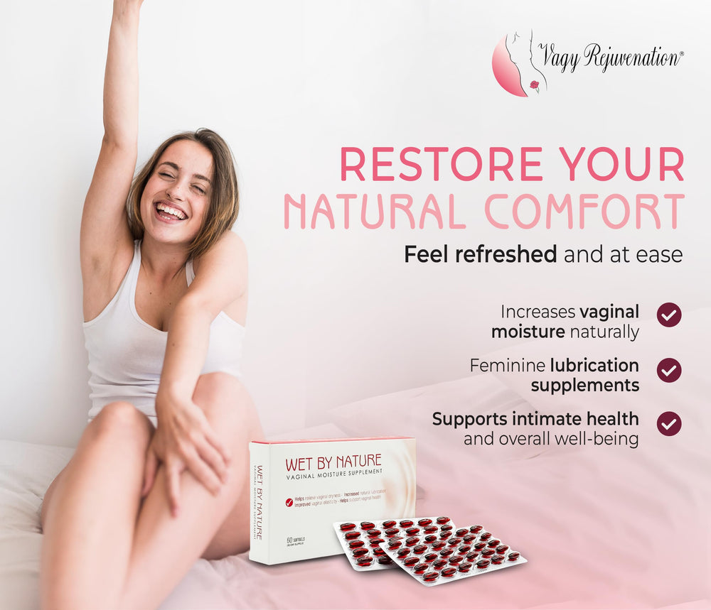 Vagy Wet by Nature soft-gels close-up for easy daily intake.