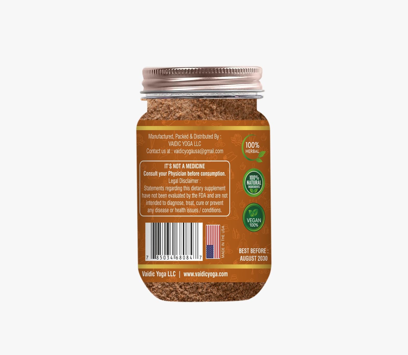 Vaidic Yoga Sugar Nashak Powder being mixed with water for easy daily use