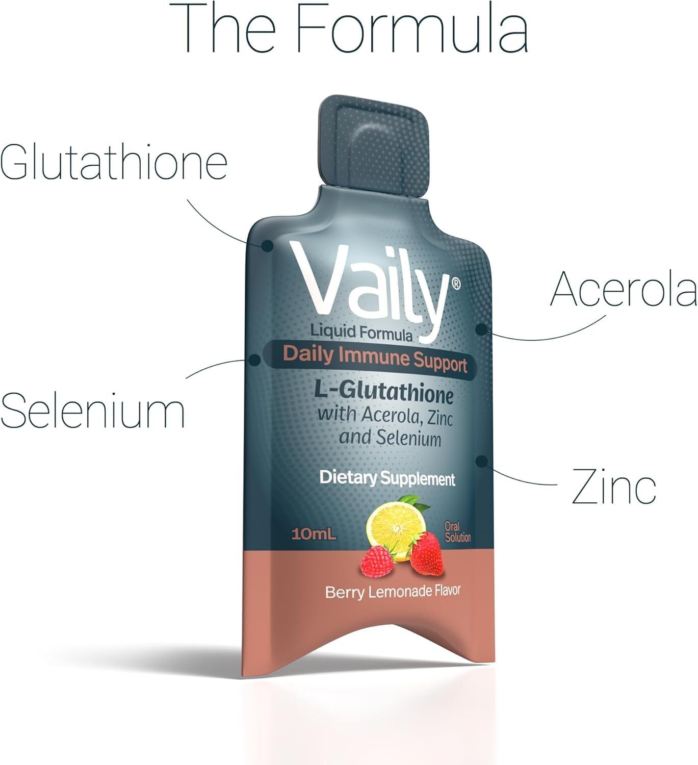 Vaily liquid glutathione sublingual absorption for faster uptake.