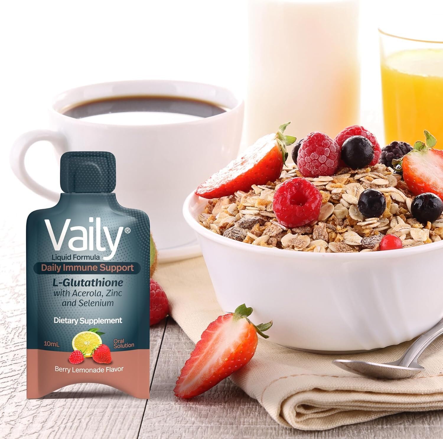 Vaily zinc and selenium with vitamin C for daily wellness.
