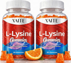 VAITE L-Lysine Gummies 1000mg bottle front view for adult daily support