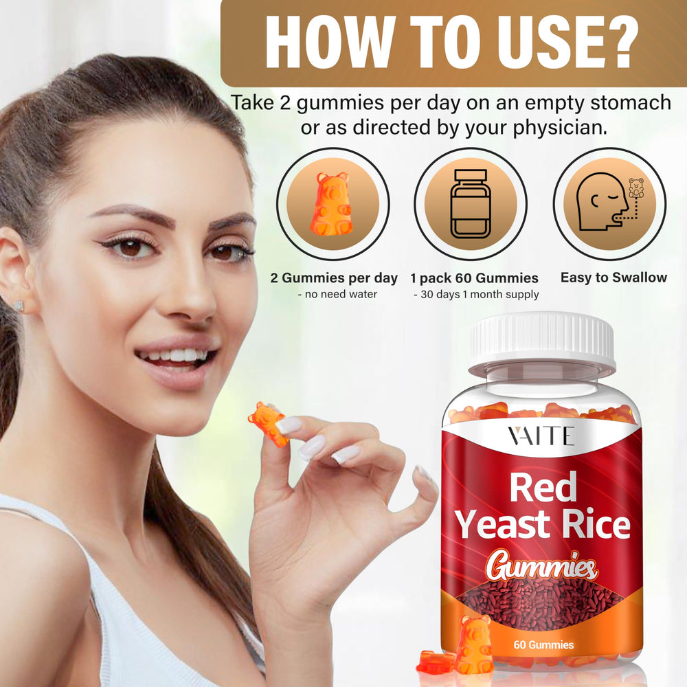 VAITE ingredients label emphasizing non-GMO and citrinin-free formula