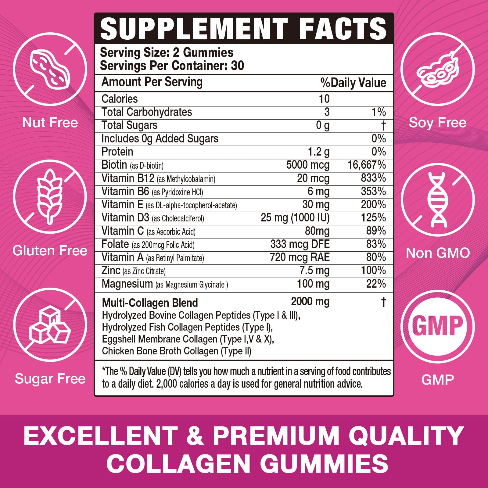 VAJYKEWJY collagen gummies closeup showing chewy texture for easy daily use.