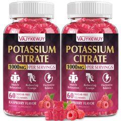 VAJYKEWJY potassium citrate gummies bottle front for daily potassium support
