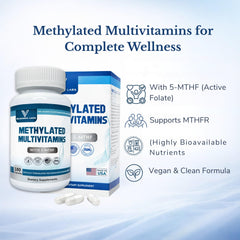 Valboren Labs active folate 5-MTHF capsules ready for absorption and use.