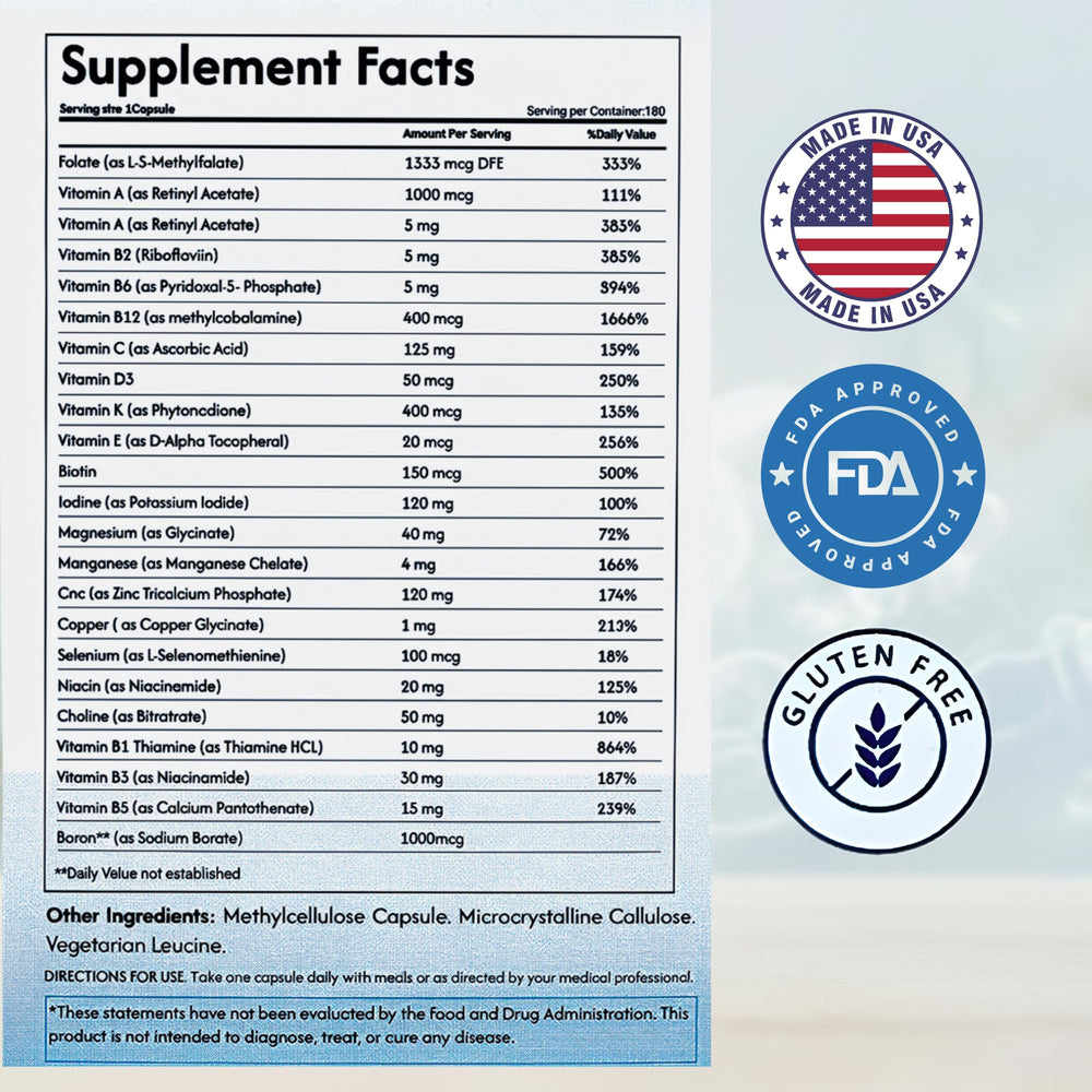 Valboren Labs methylcobalamin B12 capsules support energy and nutrient balance.