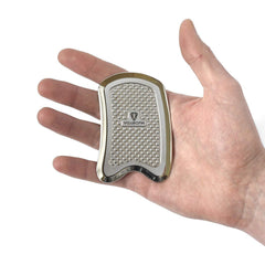 ValeoFM stainless steel IASTM tool front view demonstrates durable, precise soft tissue work