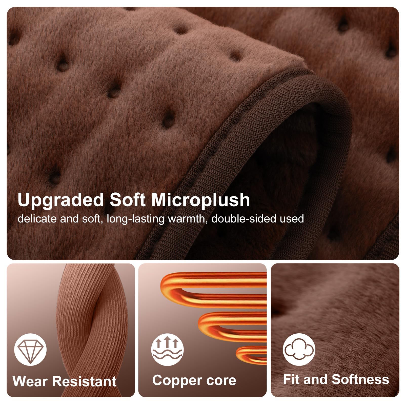 VALGELUIK fast-heat feature delivers warmth in seconds.