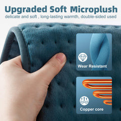 VALGELUIK heating pad provides moist and dry heat options for versatile relief.