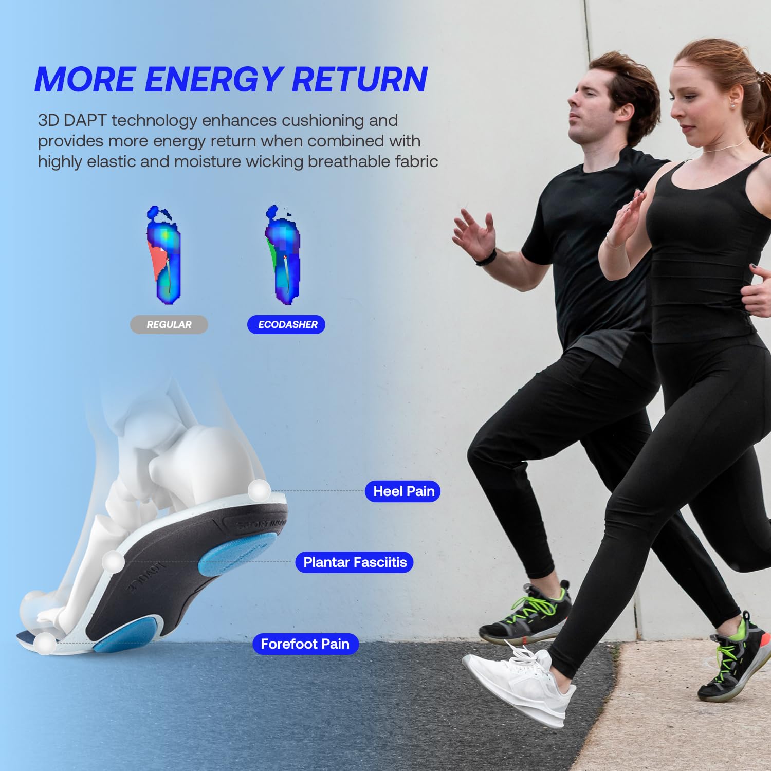 VALSOLE breathable mesh surface keeps feet dry during intense sessions.