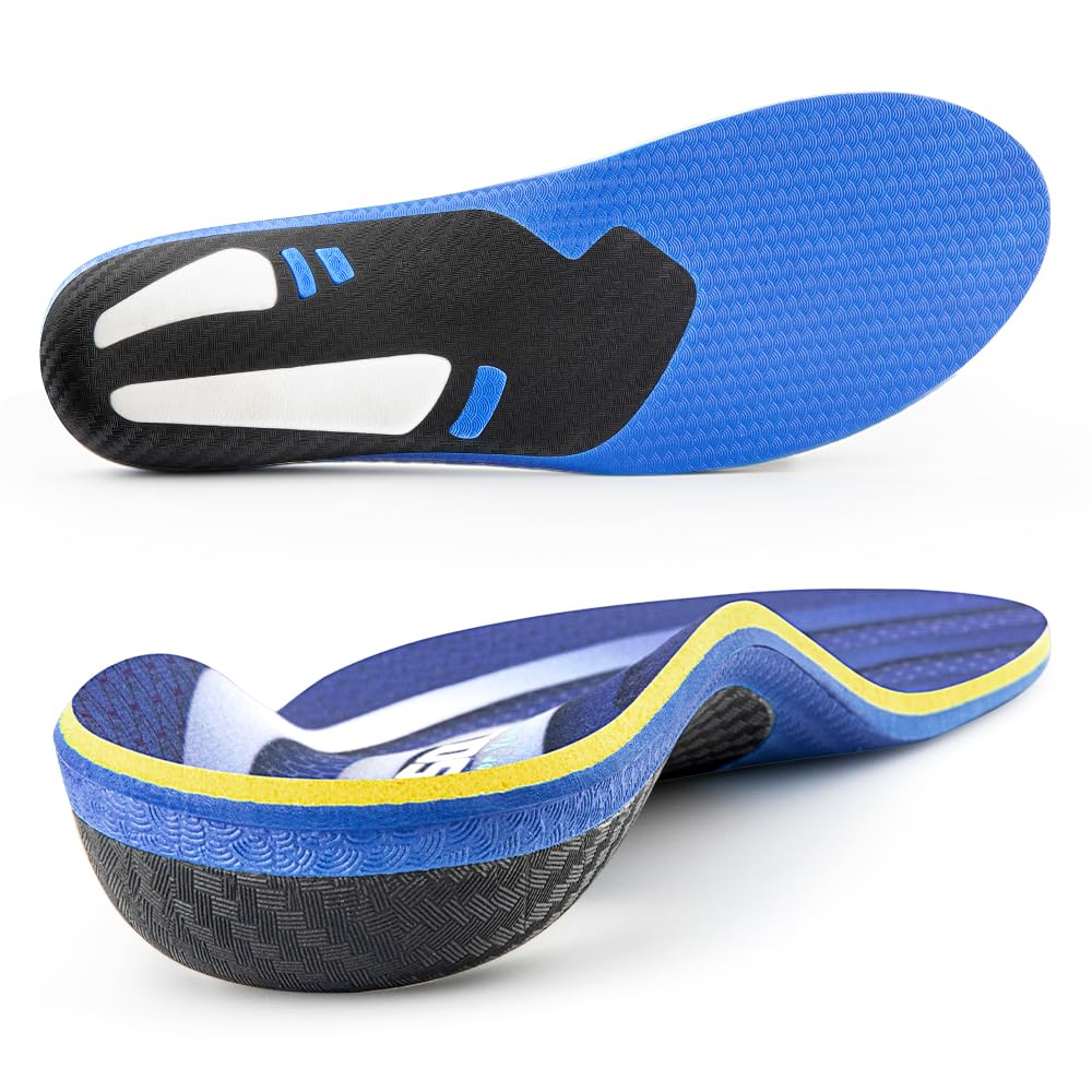 VALSOLE heavy-duty arch support insole, top view, helps stabilize feet during all-day wear.