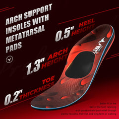 VALSOLE rigid TPU heel cup stabilizes the heel and arch.