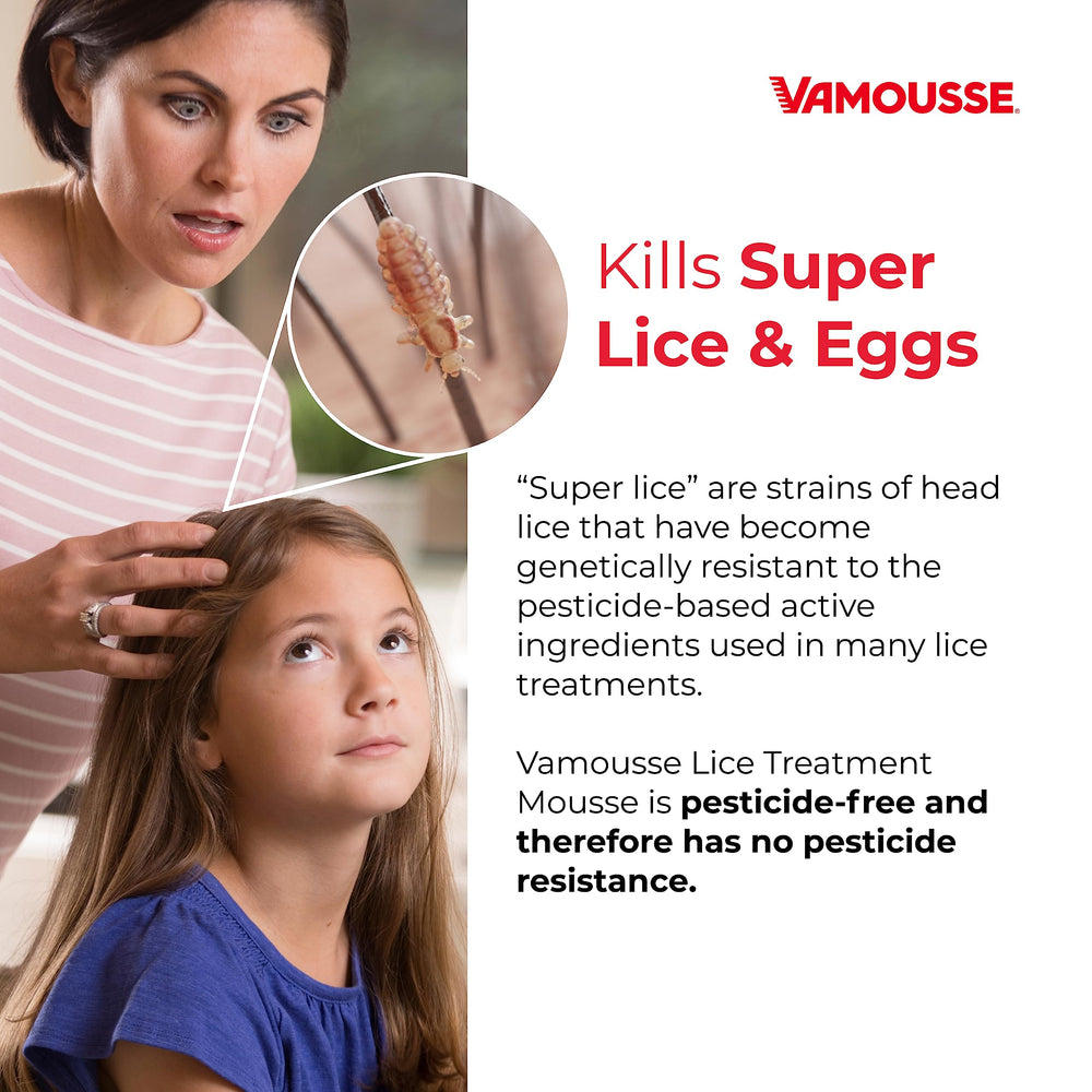 Vamousse PRO steel comb close-up emphasizing precise detangling and lice removal.