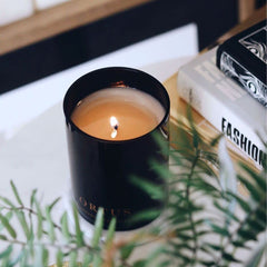Close view of Ortus Discovery candle wax for clean-burning soy blend.