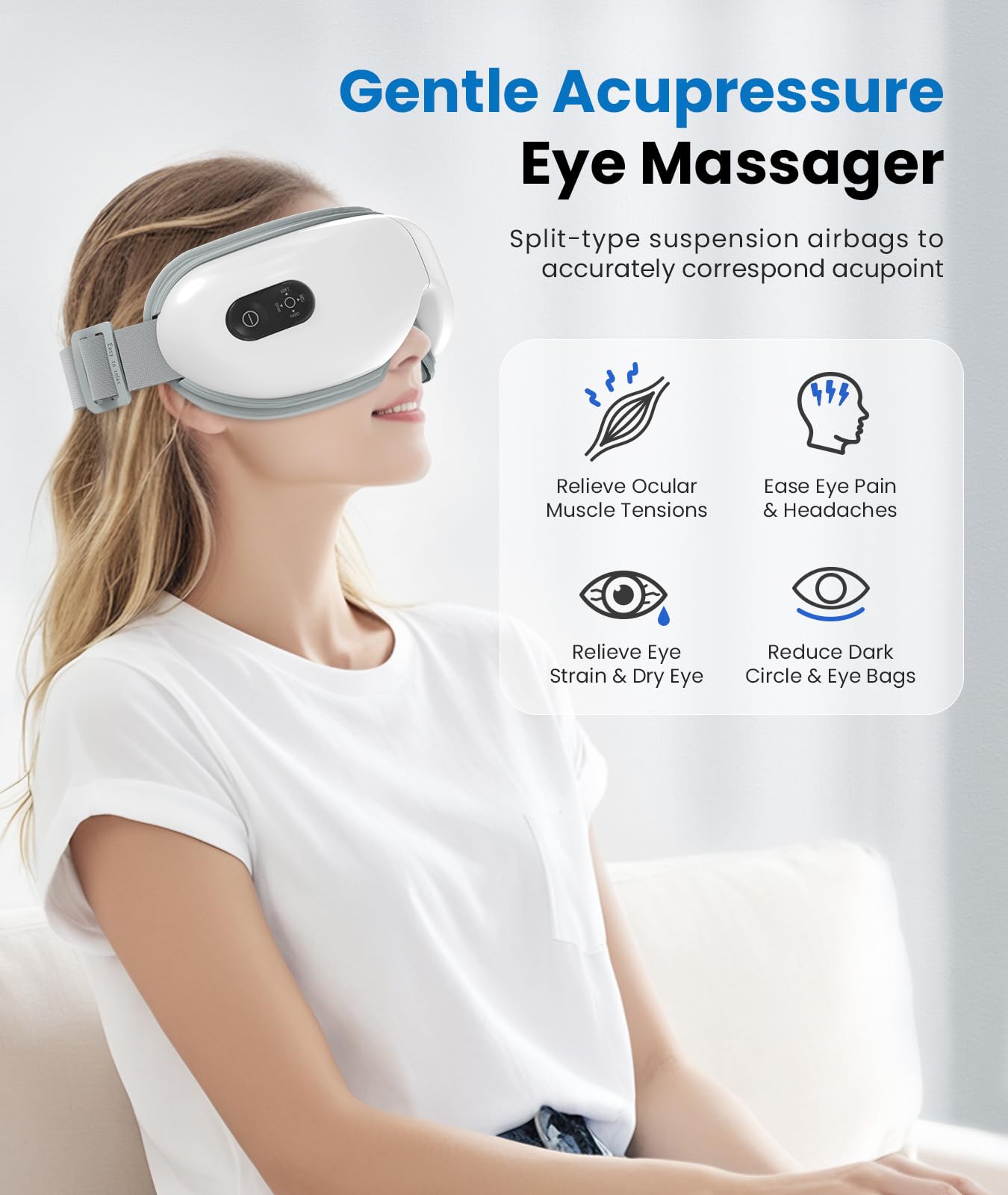 VANI Eyeliber 2 Plus heated eye mask delivering warmth for tired eyes
