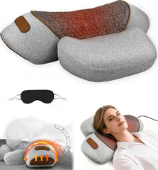 VANJUNBILL neck massager pillow with heat soothing tense neck muscles at home