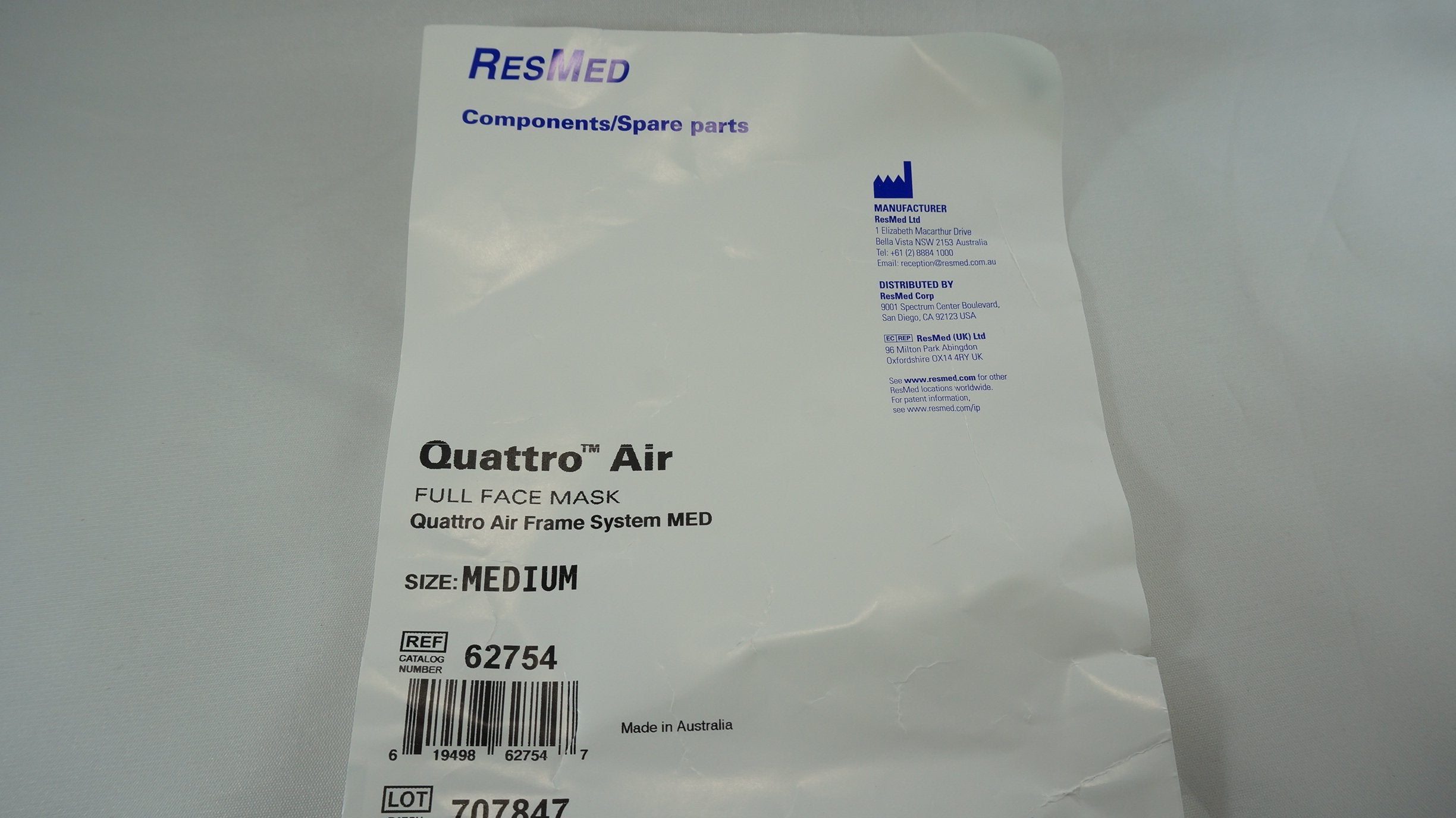 VANTAKOOL Quattro Air full-face silicone cushion provides comfortable seal.