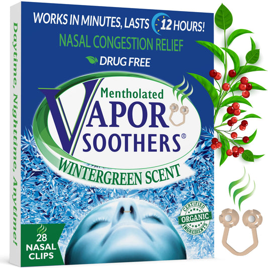 Vapor Soothers menthol nasal dilators pack cover ready for quick relief