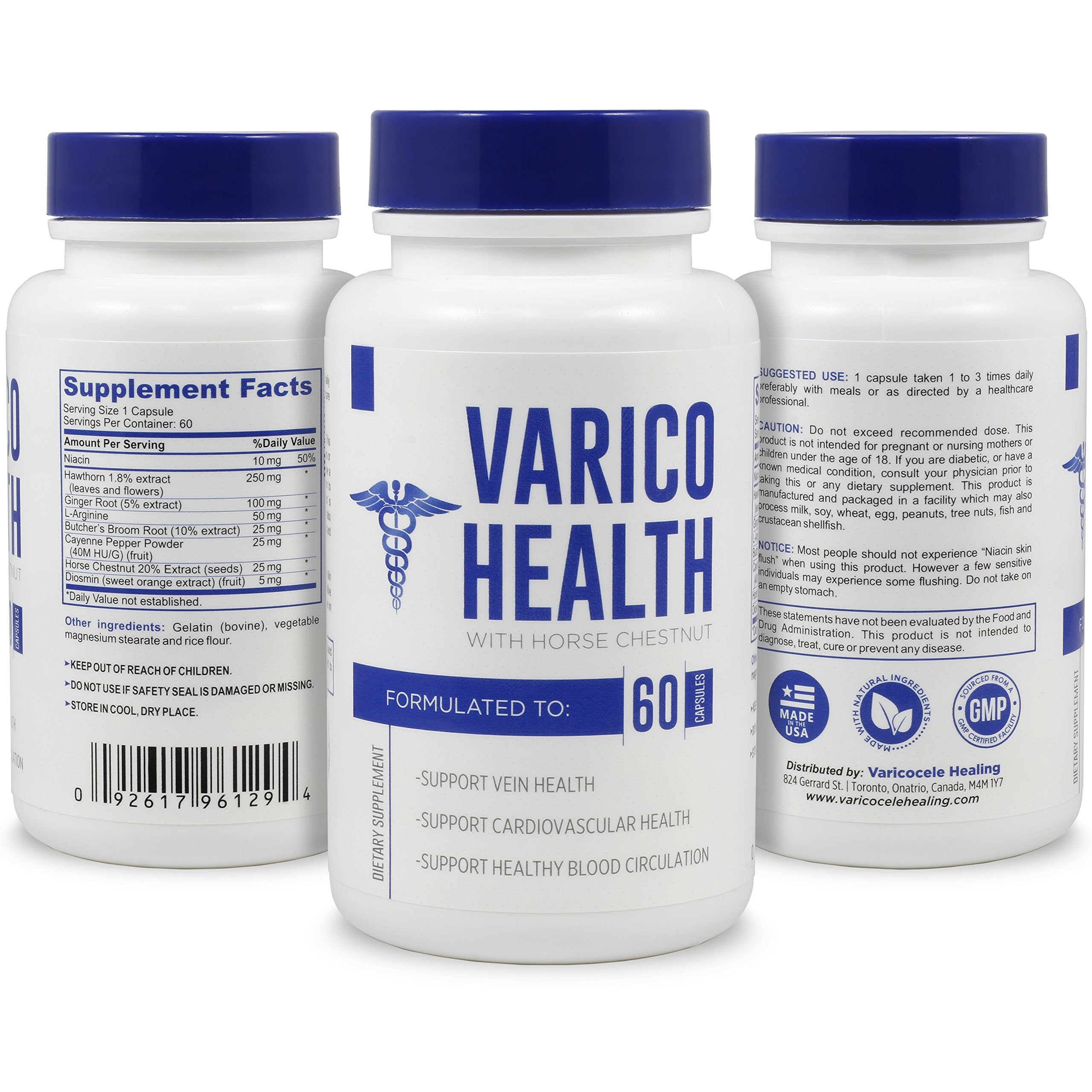 Varaco Health guide-book cover shows Varicocele Healing Guide for reference