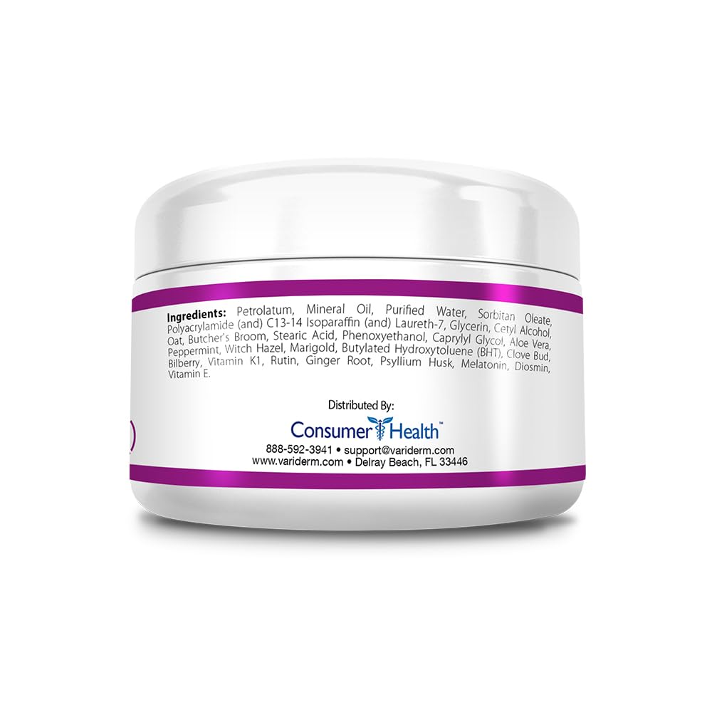VariCream label closeup highlighting vegan, cruelty-free, non-GMO formulation.