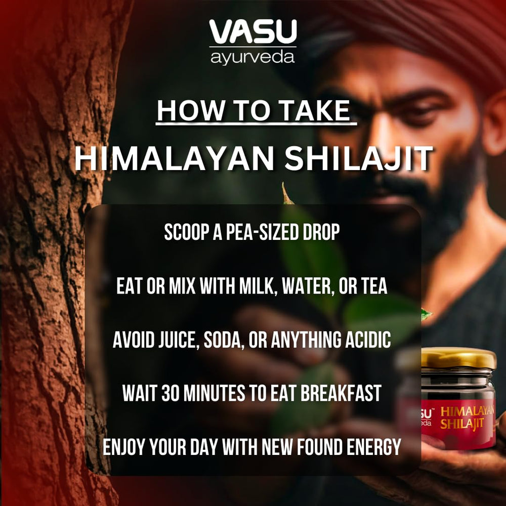 VIB: Lab-tested VASU Shilajit resin for purity and mineral content