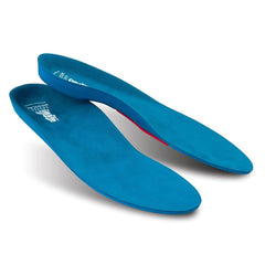 Vasyli kids small blue full-length insole with heel grid stabilizing the heel during activity
