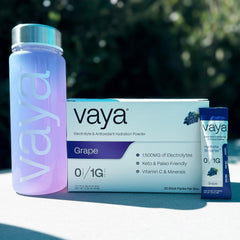 On-the-go sachets from Vaya ideal for workouts or fasting days